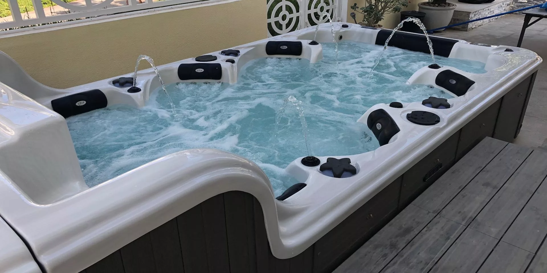 Above Ground Double Deck Swim Spa