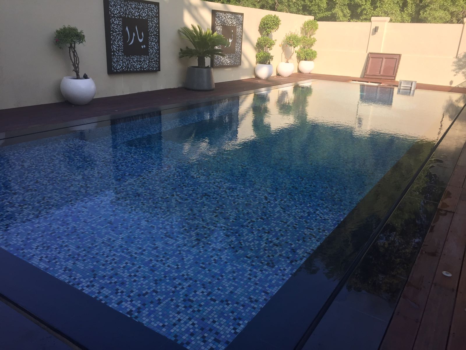 Luxury Mirror Overflow Pool | Jumeirah Park Dubai
