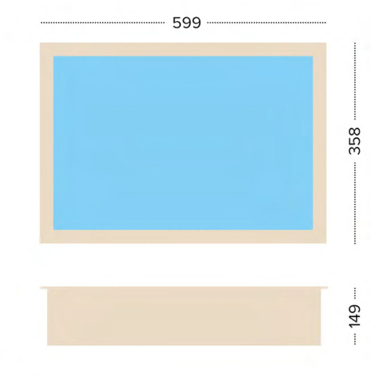 above ground pool Baltic Harmony dimensions