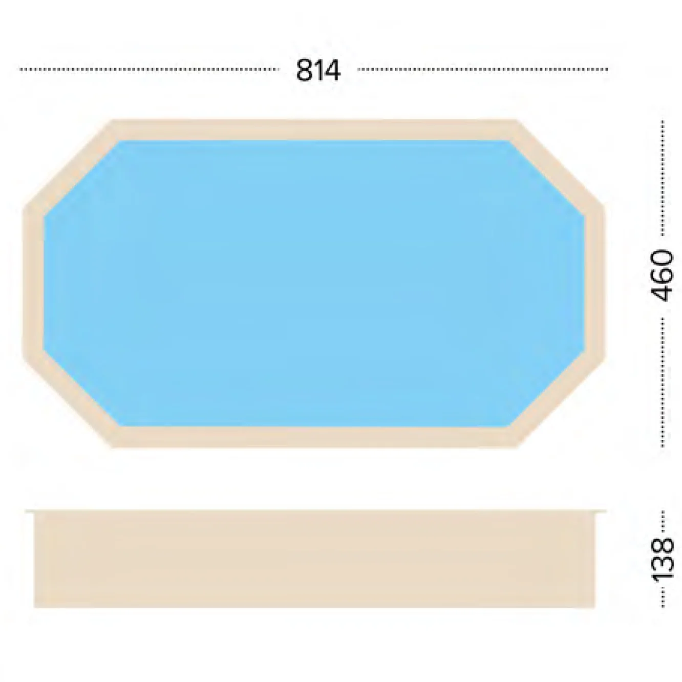 above ground pool Pacific Paradise dimensions