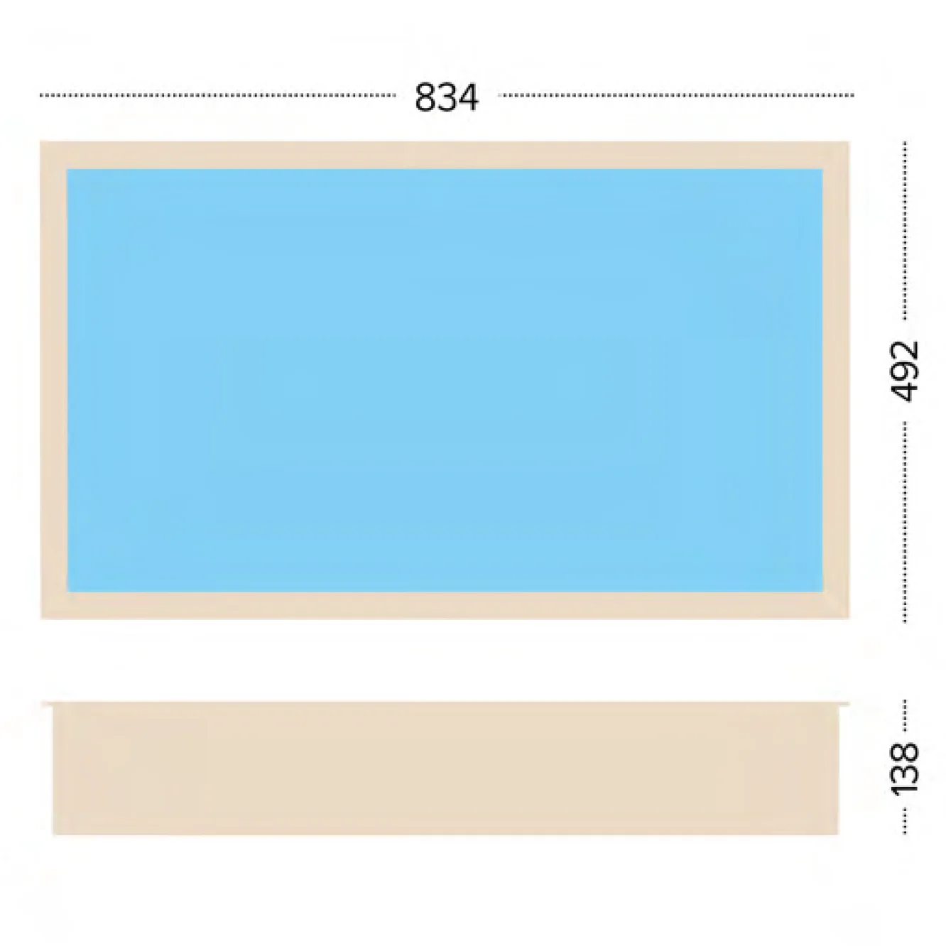 above ground pool Pearl of South dimensions