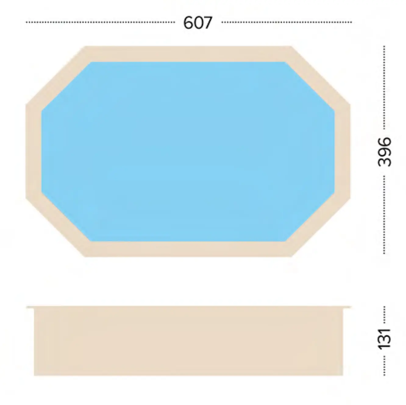 above ground pool Sea Breeze dimensions
