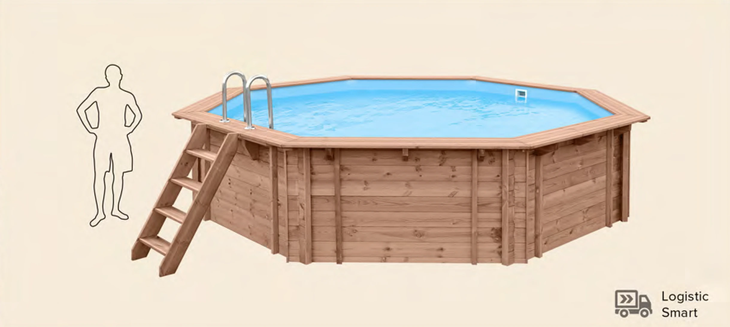 above ground pool Exotic Sunset size