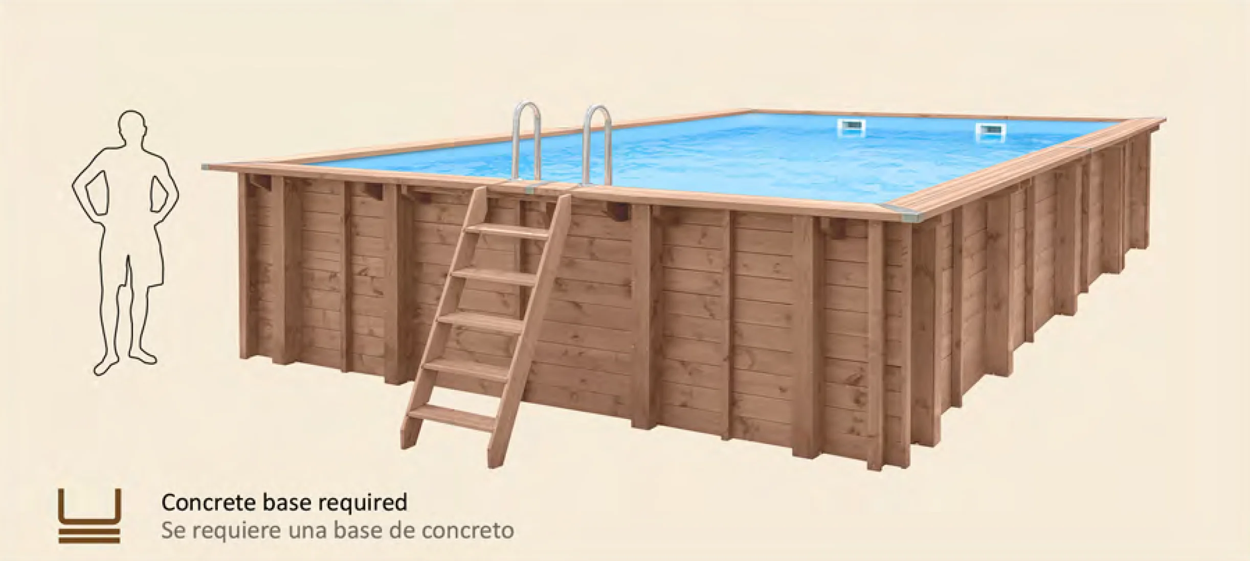 above ground pool Pearl of South size