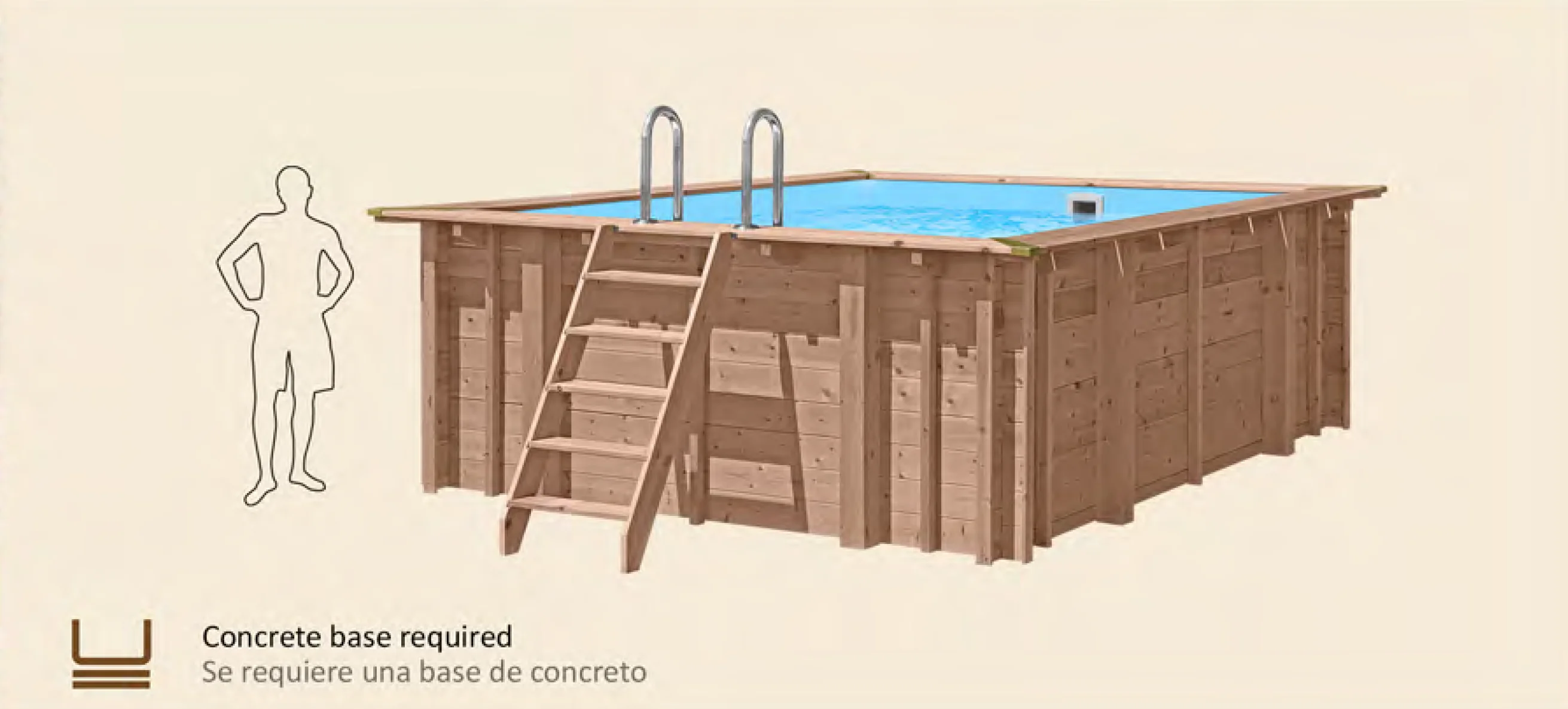 above ground pool Seashell Happiness size