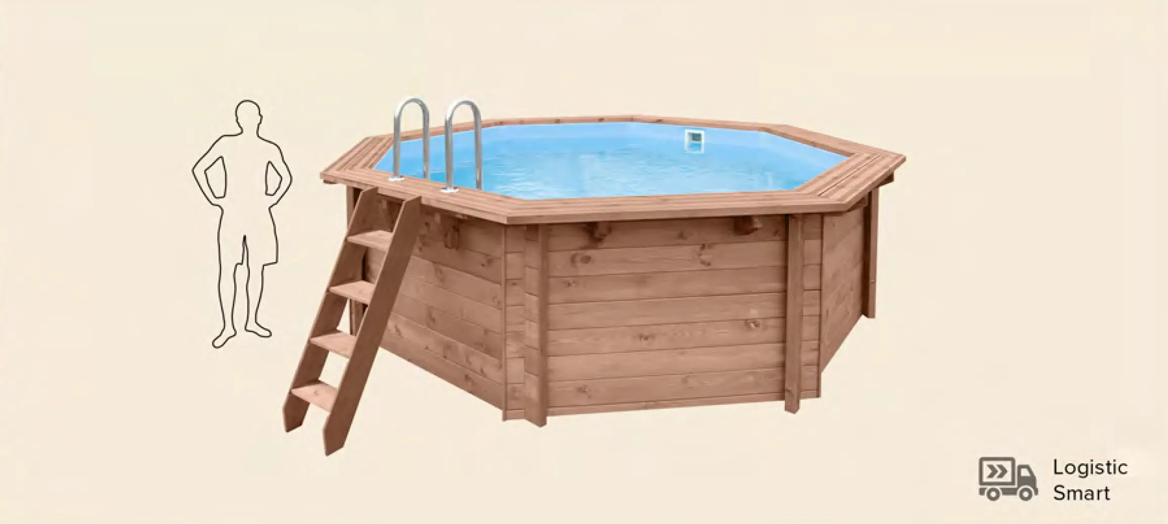 above ground pool Tropical Sunshine size