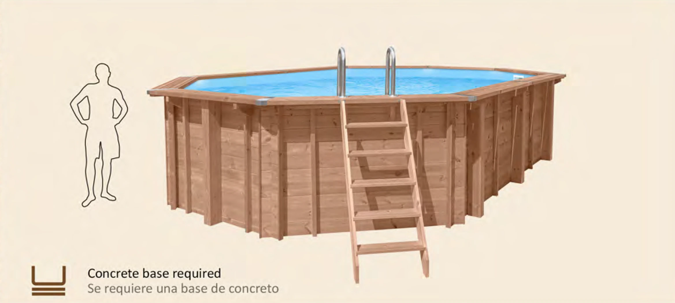 above ground pool Vacation Eden size